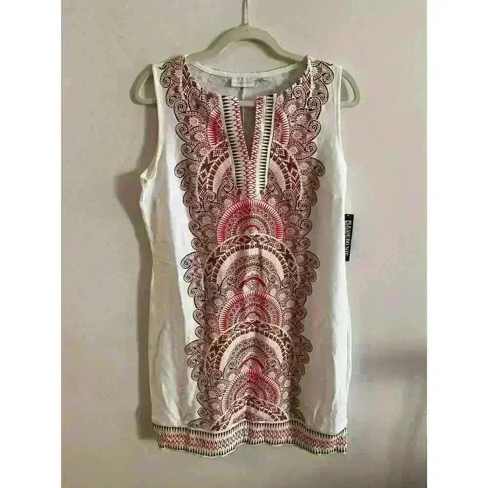 New York & Company Women's Size Medium Print Sleeveless Dress New with Tags